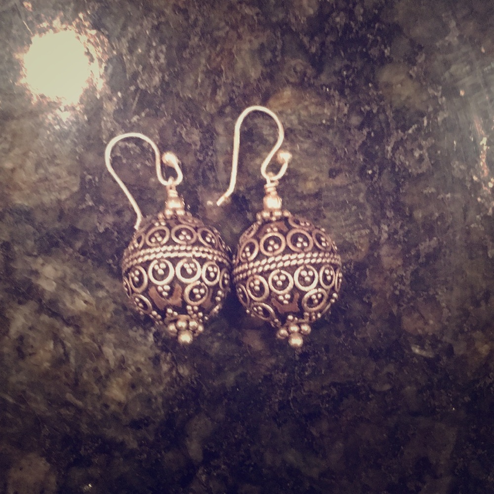 Antique sterling silver earrings